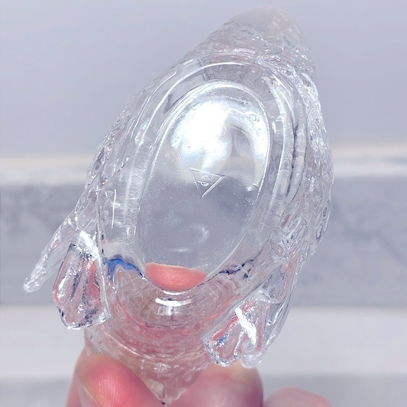 Miniature Glass Swan Vintage Crystal Signed Cambridge Glass Co Perfect Condition - Picture 8 of 8